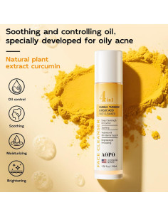 Limpiador Facial Espumoso AOPO 4 en 1 Cúrcuma 95,7 g 2