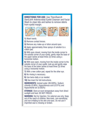 Limpiador Antimicrobiano de Párpados TheraTears 60 ml