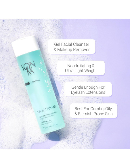Yonka Gel Limpiador Facial 200 ml Suave para Piel Grasa