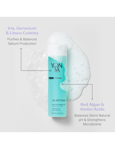 Yonka Gel Limpiador Facial 200 ml Suave para Piel Grasa