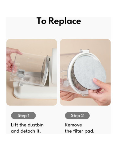 Filtro de Reemplazo Homerunpet para Aspiradora HC15 - 6 Paquetes