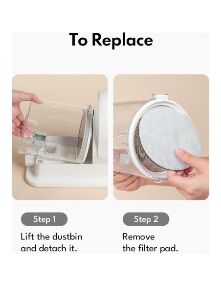 Filtro de Reemplazo Homerunpet para Aspiradora HC15 - 6 Paquetes