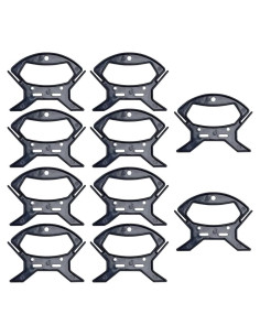 10 Organizadores de Cables EXCEART en Plástico Negro 11.2x9.1cm