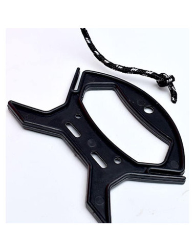 10 Organizadores de Cables EXCEART en Plástico Negro 11.2x9.1cm