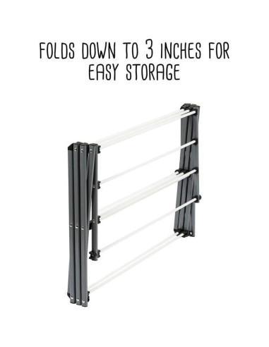Estante Plegable para Secar Ropa Honey-Can-Do 7,32m Acero