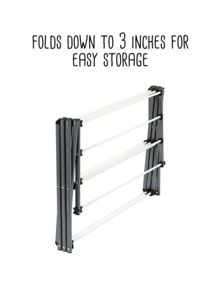 Estante Plegable para Secar Ropa Honey-Can-Do 7,32m Acero