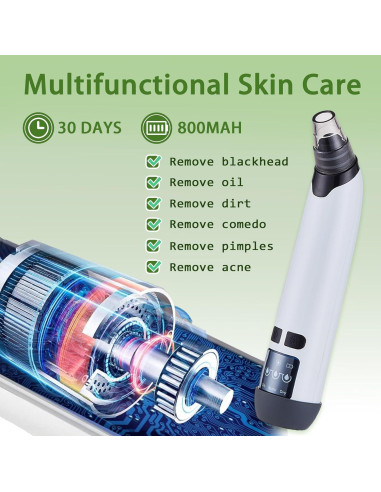 Aspiradora de Puntos Negros Xamoca USB 3 Niveles 4 Probes