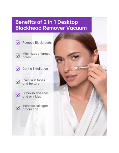 Removedor de Puntos Negros UNOISETION P1-X 2 en 1 Exfoliador