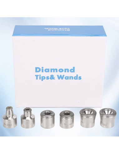 Puntas de Diamante Uonlytech para Microdermoabrasión 9.5x8.5cm