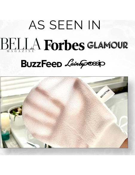 Guante Exfoliante Wildpier Beauty Blanco para Cuerpo