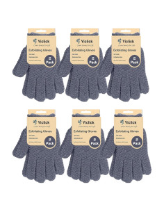 Guantes Exfoliantes Yiclick 12 Pares para Baño Ducha