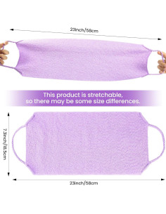 3 Piezas Toalla Exfoliadora Doble Cara Silkyhose 93.98 cm 2