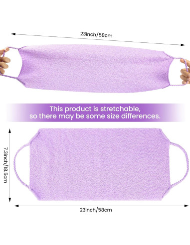 3 Piezas Toalla Exfoliadora Doble Cara Silkyhose 93.98 cm