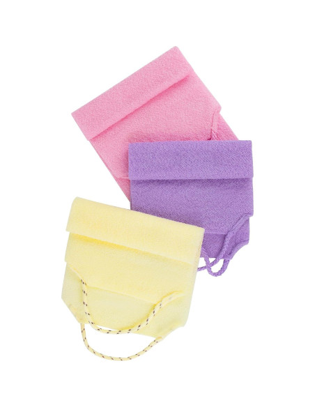 3 Piezas Toalla Exfoliadora Doble Cara Silkyhose 93.98 cm