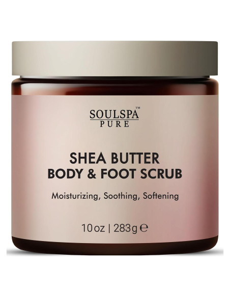 Exfoliante Corporal y para Pies SOULSPA Manteca de Karité 300g