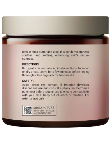 Exfoliante Corporal y para Pies SOULSPA Manteca de Karité 300g