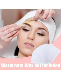 Kit de Cintas de Cera para Cejas Maitys 200 Piezas 1x6 cm 2