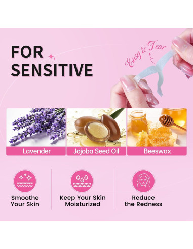 Kit de Ceras para Cejas Beauty7 - 24 Ceras Piel Sensible