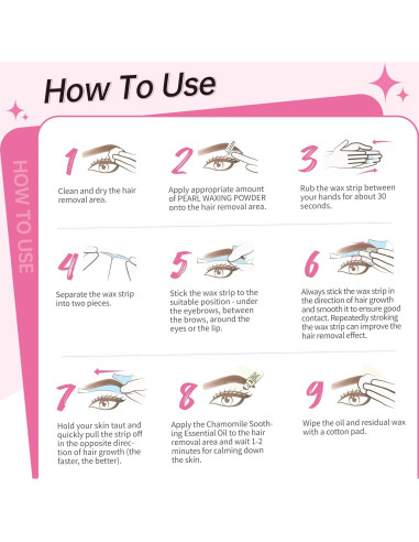 Kit de Ceras para Cejas Beauty7 - 24 Ceras Piel Sensible