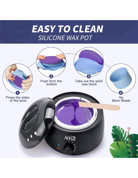 Kit de Cera ANRUZ 56 Piezas para Depilación en Casa