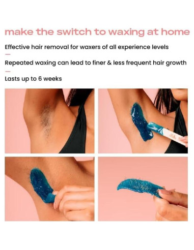 Kit de Cera KoluaWax para Mujeres - Calentador Digital y Accesorios