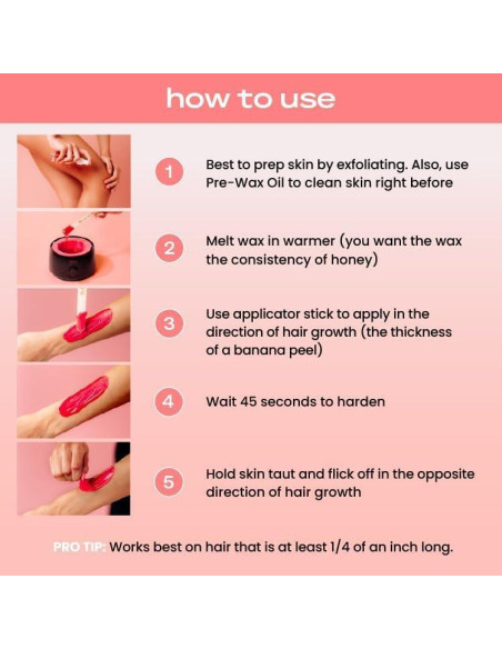 Kit de Cera KoluaWax para Mujeres - Calentador Digital y Accesorios