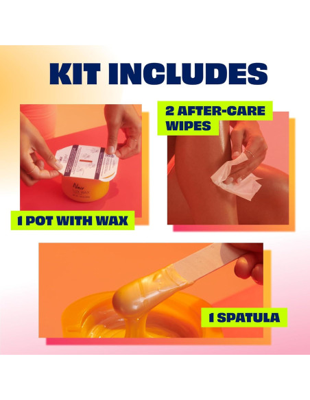 Kit de Cera Caliente Nair Lux Wax 199g para Depilación