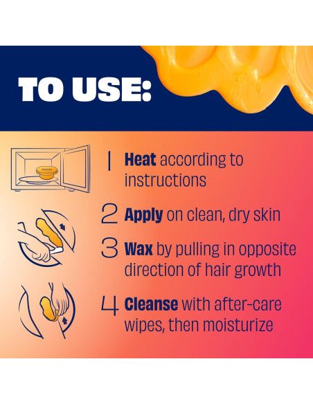 Kit de Cera Caliente Nair Lux Wax 199g para Depilación