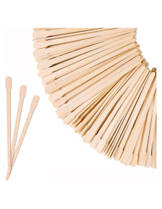 Mibly 200 Palitos de Cera de Madera para Cejas y Labios