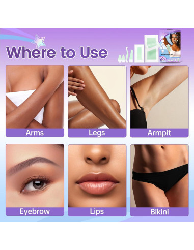 Kit de Depilación Corporal Cintas de Cera 86 Piezas GUANGZHOU