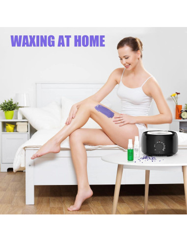 Kit de Cera Dura TIKESI 500ml con 5 Bolsas 400g