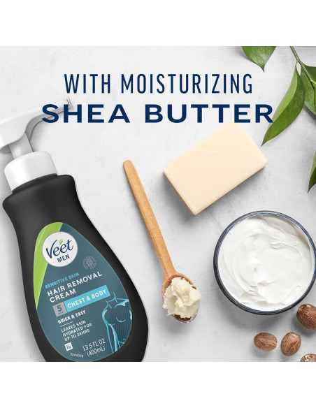 Crema Gel Depilatoria Veet para Hombres 400ml Piel Sensible