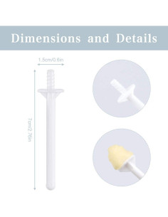 60 Piezas Aplicadores de Cera para Nariz Rolybag 2