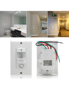 Interruptor de Luz con Sensor de Movimiento Sensky BS033C 180 2