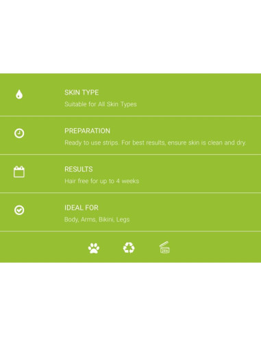 Tiras de Depilación Nad's 24 Unidades Contour Weave