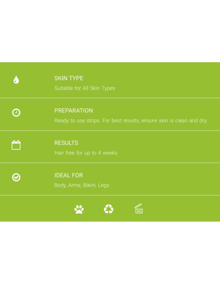 Tiras de Depilación Nad's 24 Unidades Contour Weave