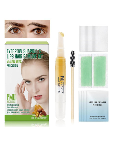 Kit de Cera para Cejas PMUBEAUTY - Depilación Facial en Casa