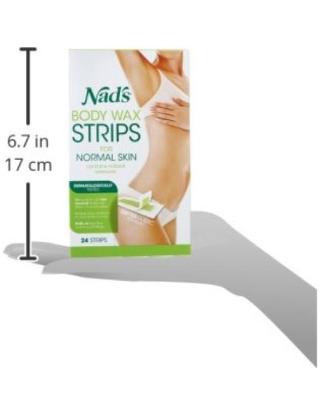 Tiras de Depilación Nad's 24 Unidades Contour Weave