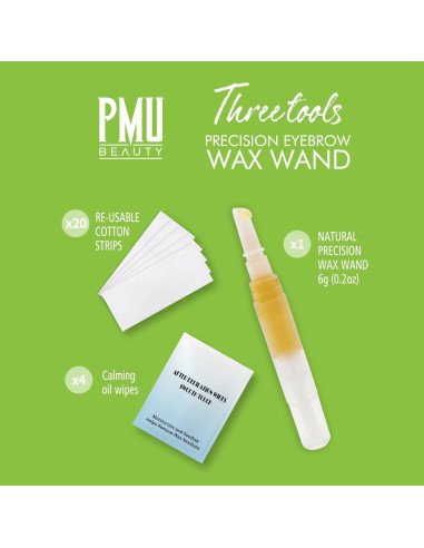 Kit de Cera para Cejas PMUBEAUTY - Depilación Facial en Casa