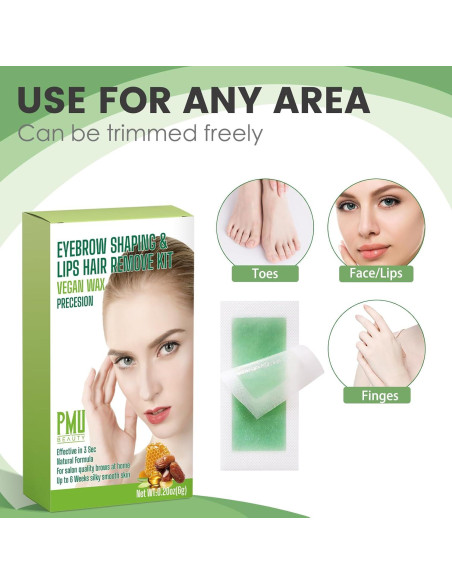 Kit de Cera para Cejas PMUBEAUTY - Depilación Facial en Casa