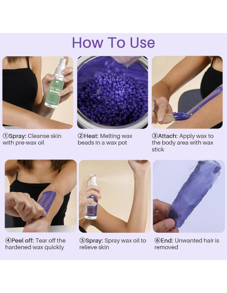 Kit de Depilación con Cera Dura BLITZWAX 120 Piezas