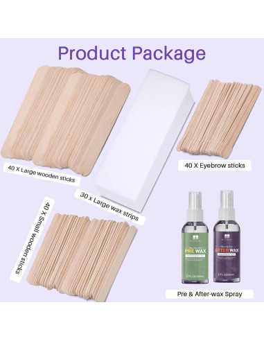 Kit de Depilación con Cera Dura BLITZWAX 120 Piezas