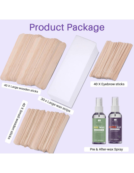 Kit de Depilación con Cera Dura BLITZWAX 120 Piezas