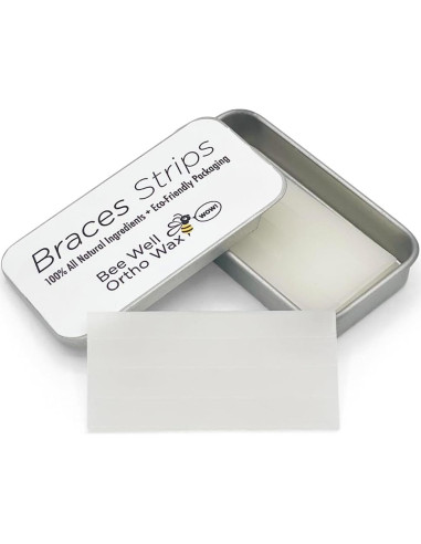 Cera Ortodóntica Natural Bee Well para Brackets - 24 Tiras