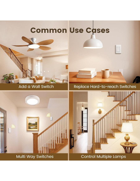 Kit Interruptor Luz Inalámbrico SURAIELEC 15A 30.48m RF