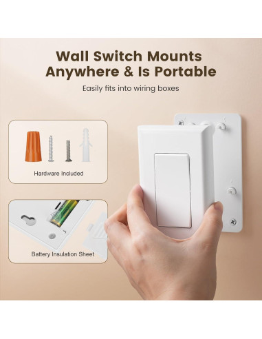 Kit Interruptor Luz Inalámbrico SURAIELEC 15A 30.48m RF
