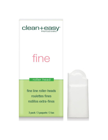 Cabezas de Rodillo de Cera Clean + Easy - Paquete de 3 Finas