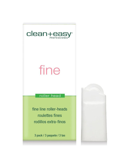 Cabezas de Rodillo de Cera Clean + Easy - Paquete de 3 Finas