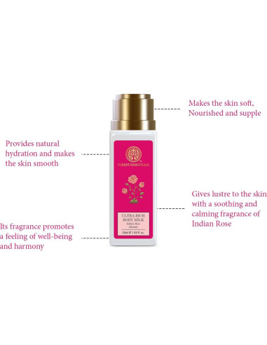 Loción Corporal Ultra Rica Forest Essentials 50ml Rosa India