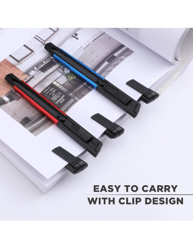 Cuchillo Utility WORKPRO Retráctil con 10 Hojas Extra - Set de 5